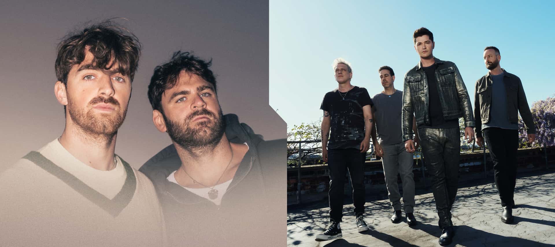 The Chainsmokers and The Script perform at Sunday After-Race Concerts